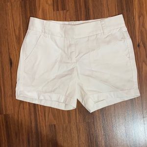 White J. Crew Chino shorts